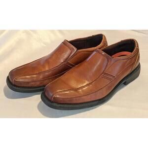 Rockport Men's Style Leader 2 Brown Leather Slip-On Dress Shoes Size 10 CH5296